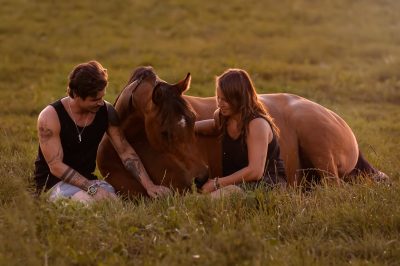 Mensch und Pferd Moment